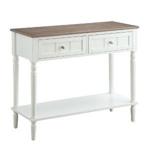 French Country 2 Drawer Hall Table with Shelf - Breighton Home - 1 of 4