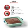 Starfrit 8-In. Silicone Square Cake Pan with Integrated Metal Frame, Sage Green - 2 of 4