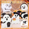Halloween Decorations Indoor, Wooden Tiered Tray Decor Table Sign Set of 3, Black Cat Bat Witch Broom Signs Pumpkin Blocks for Party Home Shelf - 3 of 4