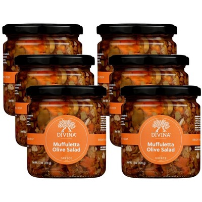 Divina Muffuletta Olive Salad - Case of 6/13 oz
