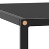 vidaXL Coffee Table Black Tempered Glass 23.6 x 23.6 x 13.8 in Durable - 4 of 4