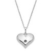 Black Bow Jewelry Sterling Silver Without You Polished Heart Ash Holder Necklace, 18in - 2 of 4