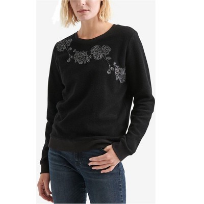 Lucky Brand Womens Reverse Fleece Sweatshirt