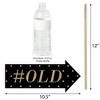 Big Dot of Happiness Funny Chic 90th Birthday - Pink, Black and Gold - Birthday Party Photo Booth Props Kit - 10 Piece - 3 of 4