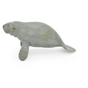 Collectible Wildlife Gifts | Manatee Toy, Sea Cow, Ocean, Dugongs,  Realistic Rubber Figure, Model, Animal, Hand Painted Figurines 6" CH0119 BB95 - 1 of 4