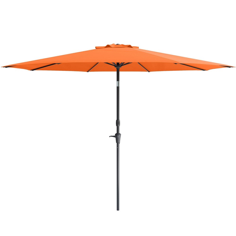 Photos - Parasol CorLiving 10' x 10' Tilting Market Patio Umbrella Orange  