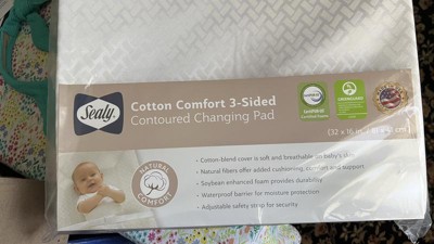 Sealy Cotton Comfort 3-Sided Diaper Changing Pad