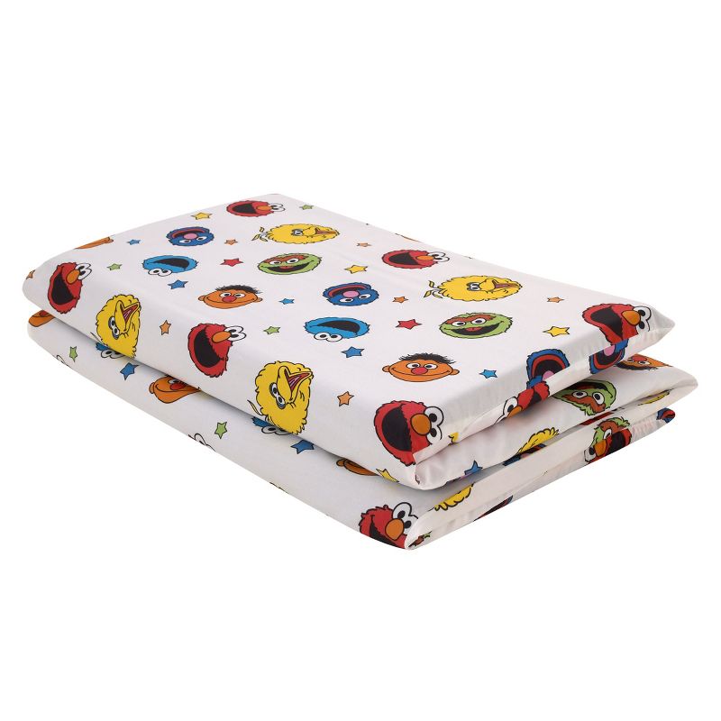 Sesame Street Come and Play Blue, Green, Red and Yellow, Elmo, Big Bird, Cookie Monster, Grover and Oscar the Grouch Preschool Nap Pad Sheet, 2 of 6