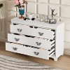 NicBex 6 Drawers Nightstand,Bedside Table with Metal Handle and Sparkling Shiny Decoration,Modern Side Table for Bedroom - 2 of 4