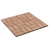 vidaXL 11 pcs Decking Tiles WPC 11.8"x11.8" 1 sqm Brown - 2 of 4