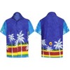 LA LEELA Men's Hawaiian Short Sleeve Button Down Shirt Mens Casual Shirts Holiday Tropical Beach Summer Party Shirts for Men Funny - 3 of 4