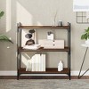 vidaXL Bookcase Storage Bookshelf Display Book Cabinet Engineered Wood - Brown Oak 31.5" 33.9" - 2 of 4