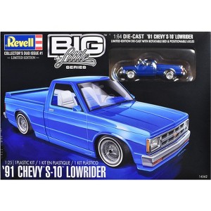 Level 4 Model Kit 1991 Chevrolet S-10 Lowrider Pickup Truck with 1/64 Diecast Version Included 1/25 Scale Model by Revell - 1 of 4