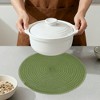 REGALWOVEN Round Placemats Set of 6 Woven Placemats for Dining Table Decor Indoor Kitchen Table Mat Wipe Clean - 4 of 4