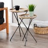 Crellon Glass-Top Accent Tables - 2pc Set - OC1159904 - Natural - SEI - 2 of 4
