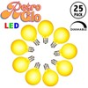 Novelty Lights 25 Pack RetroGlo G40 LED Filament Bulbs, E12/C7 Candelabra Base Outdoor String Light Replacement Bulbs - 4 of 4