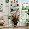 Simple Trending Over The Toilet Storage Rack with Toilet Paper Holder, Heavy Duty Metal 3 Tier Bathroom Organizer Shelf with 3 Hooks, White - 2 of 4
