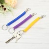 Unique Bargains Spiral Retractable Spring Coil Keychain for Bag Wallet Decoration 6 Pcs - 4 of 4