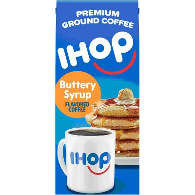 IHOP Buttery Syrup Flavored Ground Coffee, 11 oz Bag (Pack of 2)