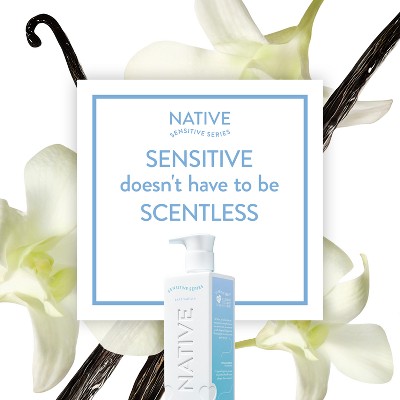 Native Sensitive Series 48H Hydrating Body Lotion - Hypoallergenic - Bare Vanilla - 18 fl oz: Bottle, Whole Body, Combination Skin