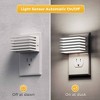 YANSUN 2-Pack 1W Plug-in Night Light, White, 3-Level Dimming, 5000K White Light, U.S. Two-Prong Plug, Light-Controlled - 3 of 4