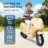 Kids Motorcycle 24V 350W Electric Ride-On, 14MPH Max, Waterproof Design, LED Lights & Rear Brake - Motorbike for Ages 8-14 - 2 of 4