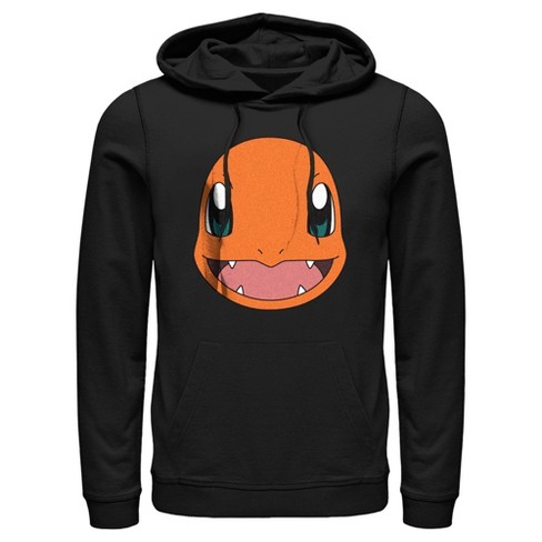 Men's Pokemon Charmander Smile Pull Over Hoodie - Black - Small : Target