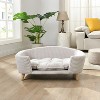 Lyngins Irregular Elevated Pet Bed for Dogs & Cats,Comfy Small-Sized Dog Sofa Bed with Rubber Wood Legs - 2 of 4
