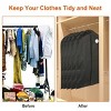 Racxily 5Pcs 39" Garment Bags Hanging Suit Bags Covers Breathable with Full Zipper Transparent Window - 3 of 4