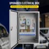 Garvee NEMA IP66 Weatherproof Electrical Box, 10"D x 16"W x 24"H, NEMA 4X Enclosure with Lock & Mounting Plate, Steel Junction Box for Indoor/Outdoor - 2 of 4