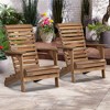 Teal Island Designs Kenneth Natural Wood Adirondack Chairs Set of 2 - 2 of 4