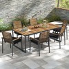 Costway Outdoor Chair Cushion Set of 2/4/6 Waterproof Fade-Resistant Olefin Seat Cushions Brown/Navy/Gray/Black - 2 of 4