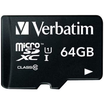 Verbatim 64GB Class 10 microSDXC Card with Adapter