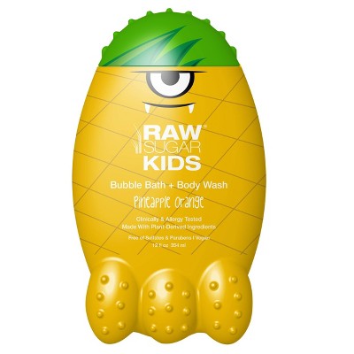 Raw Sugar Kids Bubble Bath + Body Wash Pineapple Orange - 12 fl oz