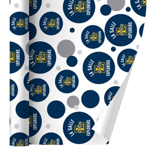 La Salle University Explorers Logo Gift Wrap Wrapping Paper Roll 30x72 - 1 of 4