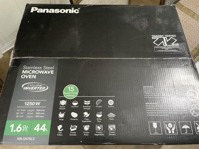 Panasonic 1.6 Cu Ft Cyclonic Inverter Microwave Oven - Sn76ls : Target