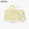 Unique Bargains Gift Boxes with Ribbons and Wood Rings 5.12"x2.91"x2.56" Apricot 20 Pcs - 2 of 4