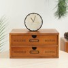 YIYIBYUS Drawer Desktop Storage Cabinet, Antique Desktop Organizer Box - 2 of 4