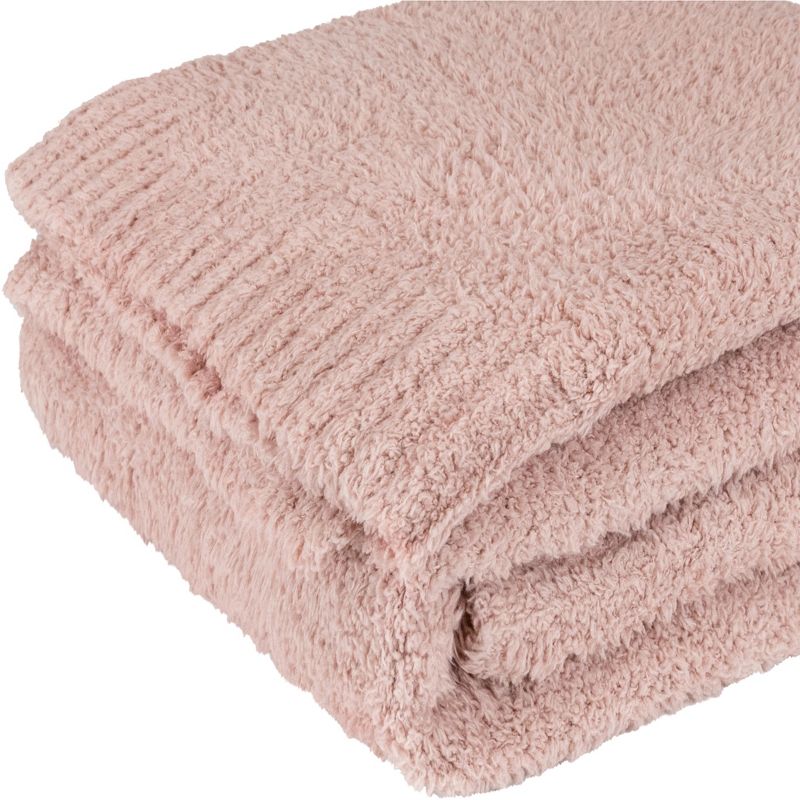PAVILIA Plush Knit Throw Blanket for Couch Sofa Bed, Super Soft Fluffy Fuzzy Lightweight Warm Cozy All Season, 3 of 7