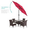 Best Choice Products 7.5ft Heavy-Duty Outdoor Market Patio Umbrella w/ Push Button Tilt, Easy Crank - 2 of 4