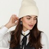 Anna-Kaci Women's Rib Knit Beanie Hat with Folded Cuff and Stretchy Fit - 4 of 4