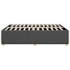 vidaXL Dark Gray Queen Upholstered Bed Frame, Slatted Mattress Base, Modern Bedroom Bedstead - 4 of 4