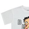 Ladies Betty Boop Fashion T-Shirt - Betty Boop, Bonnie, Margie, and Mae Short Sleeve T-Shirt - Betty Boop Vintage Shirt (White, X-Large) - 3 of 4