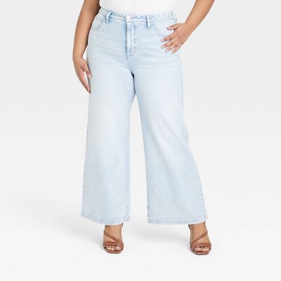 Women's High-Rise Wide Leg Jeans - Ava & Viv™