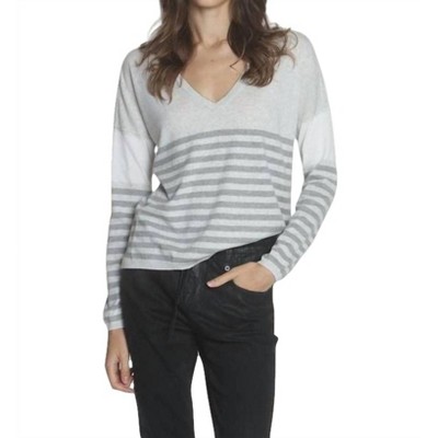 Women's Lindsey Stripe Vee Top - LABEL+thread