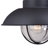 Vaxcel Harwich 1 - Light Wall Light in  Textured Black - 2 of 4