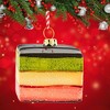 Cody Foster 2.0 Inch Rainbow Cookie Christmas Tree Ornament , Cake Almond Three Layers (1PC) - 2 of 4