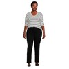 Lands' End Women's Relaxed Supima Cotton Long Sleeve V-Neck T-Shirt - 4 of 4