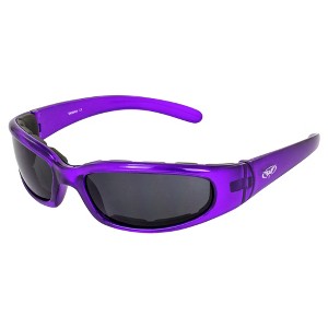 Global Vision Eyewear Chicago Safety Motorcycle Glasses with Super Dark Lenses - 1 of 4