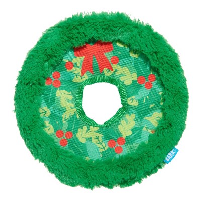 BARK Holiday Wreath Toss Dog Toy